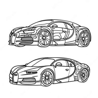 Elegant Bugatti Chiron Malarbild 36055-7882