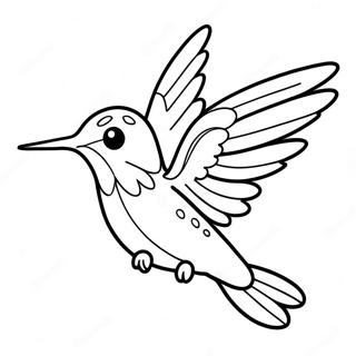 Fargglad Kolibri I Fart Malarbild 36513-7974