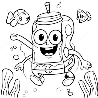 Spongebob Fyrkant Underwater Adventure Malarbild 3660-2731