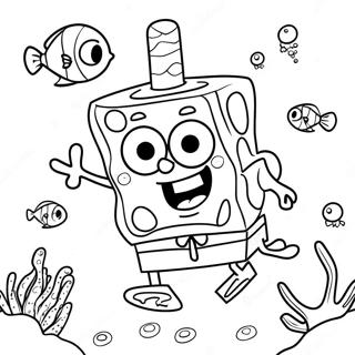 Spongebob Fyrkant Underwater Adventure Malarbild 3660-2732