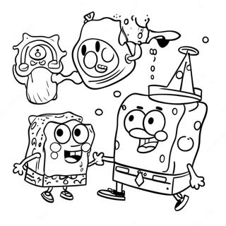 Spongebob Med Vanner Malarbild 3661-362