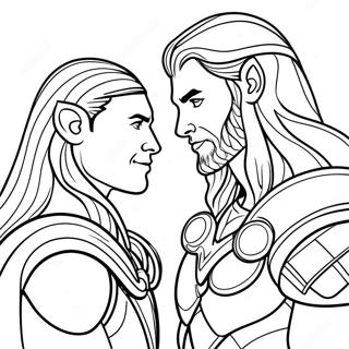 Thor Och Loki Malarbild 36886-8067