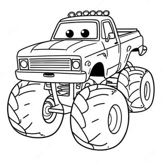 Blaze Monstertruck Som Tavlar Malarbild 37554-8195