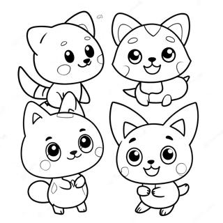 Lekfulla Animal Crossing Husdjur Malarbild 37836-8271