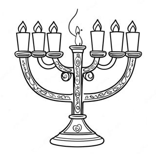 Festlig Menorah Malarbild 38009-8294