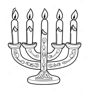 Festlig Menorah Malarbild 38009-8296