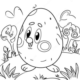 Fargglad Paskaggsjakt Malarbild 380-2547