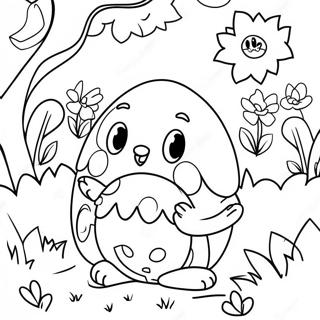 Fargglad Paskaggsjakt Malarbild 380-2548