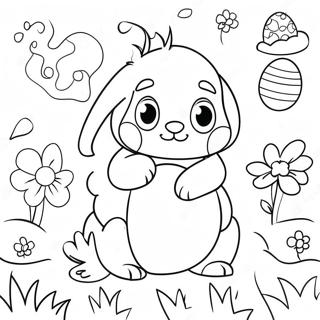 Varblommor Och Paskagg Malarbild 382-2416