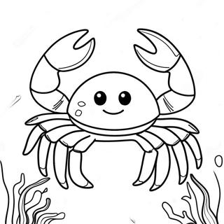 Glad Krabba Under Vattnet Malarbild 39192-8560