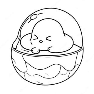 Gudetama Som Sover Pa Agget Malarbild 39370-8596