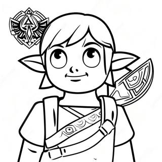 Link Utforskar Hyrule Malarbild 39826 8707