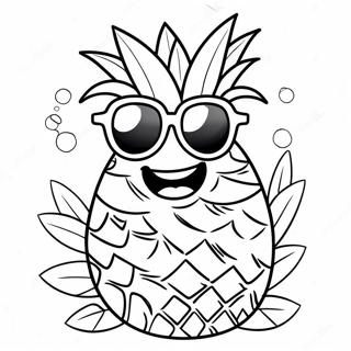 Glad Ananas Med Solglasogon Malarbild 39912-8718