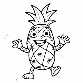 Rolig Ananas Dansar Malarbild 39915 8732