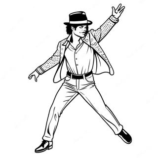 Michael Jackson Dansar I Moonwalk Malarbild 40543-8856