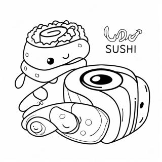 Sot Sushi Rulle Malarbild 40637-8875