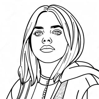 Billie Eilish Portratt Malarbild 41269-9014