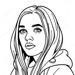 Billie Eilish Portratt Malarbild 41269-9015