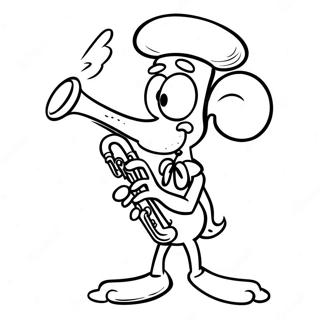 Squidward Spelar Klarinett Malarbild 41447-9054