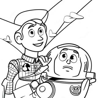 Woody Och Buzz Lightyear Aventyr Malarbild 41911-9156