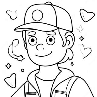 Gravity Falls Dipper Pines Malarbild 42548-9297