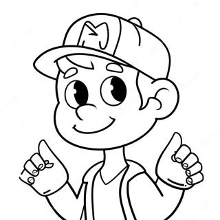 Gravity Falls Dipper Pines Malarbild 42548-9298