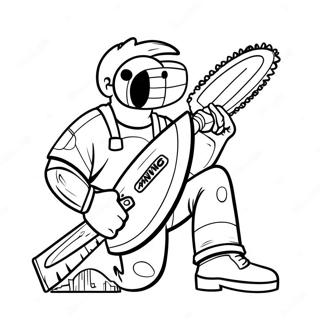 Chainsaw Man Målarbilder