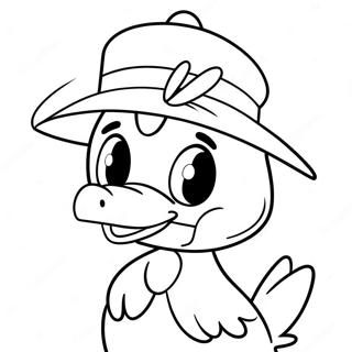 Daisy Duck Med En Sot Hatt Malarbild 42916-9381