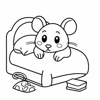 Sovande Mus I En Mysig Sang Malarbild 43375 9487