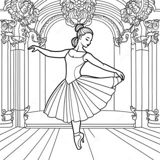 Ballettdansos I Elegant Pose Malarbild 43646-9536