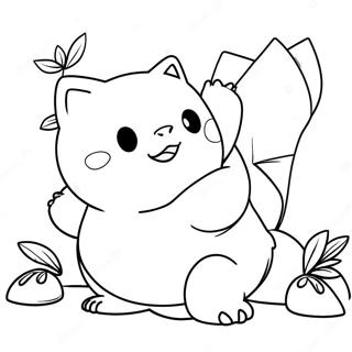 Snorlax Som Leker Med Pikachu Malarbild 44351 9702