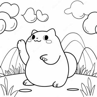 Snorlax I Ett Dromlandskap Malarbild 44352 9706