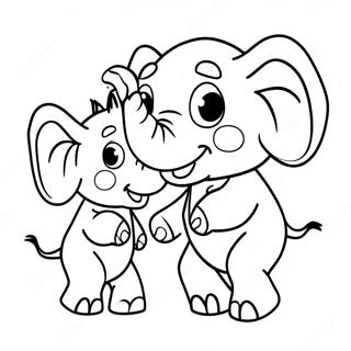 Lekfull Elefant Och Piggie Malarbild 44447-9717