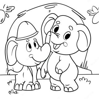 Aventyrlig Elefant Och Piggie Malarbild 44448-9722