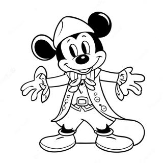 Mickey Mouse I Piratkostym Malarbild 4466-34