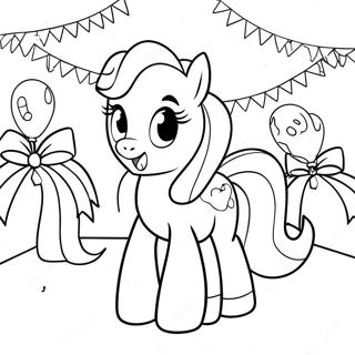 Pinkie Pie Pa En Fest Malarbild 45139-9882