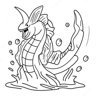 Gyarados Som Sprutar Vatten Malarbild 45409-9938