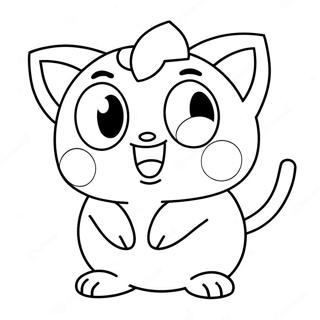 Jigglypuff Med Mikrofon Malarbild 45663-9997