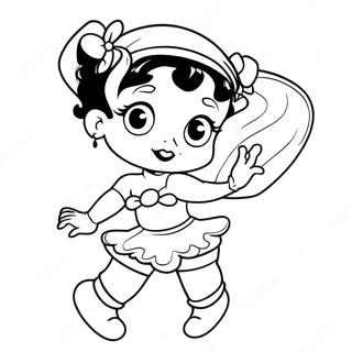 Vintage Betty Boop Malarbild 46525-10177