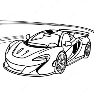 Mclaren Racerbil Pa Bana Malarbild 46616-10200