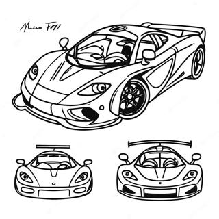 Mclaren F1 Bil I Aktion Malarbild 46618-10206