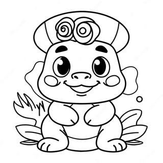 Goomba Med Blomkrans Malarbild 47006-10289