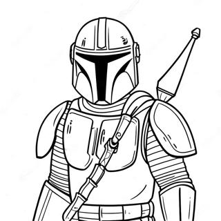 Mandalorian I Stridsrustning Malarbild 47816-10453