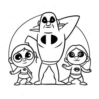 Incredibles Familj Malarbild 48528-10610