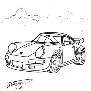 Porsche 911 Sportbil Malarbild 49518-10831