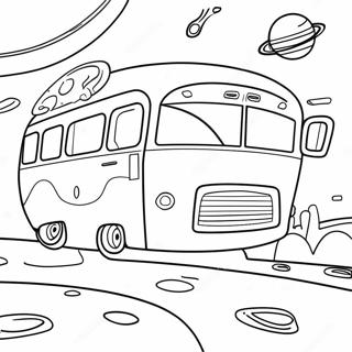 Magiska Skolbussen Målarbilder