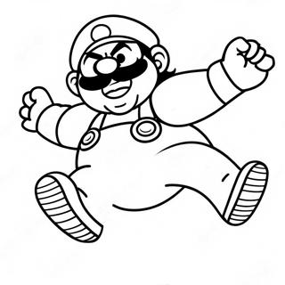 Wario Hoppar I Luften Malarbild 50166-10970