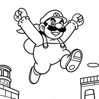 Wario Hoppar I Luften Malarbild 50166-10971