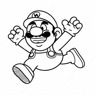 Wario Hoppar I Luften Malarbild 50166-10972