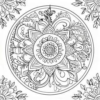 Traditionell Julmandala Malarbild 50358 11026